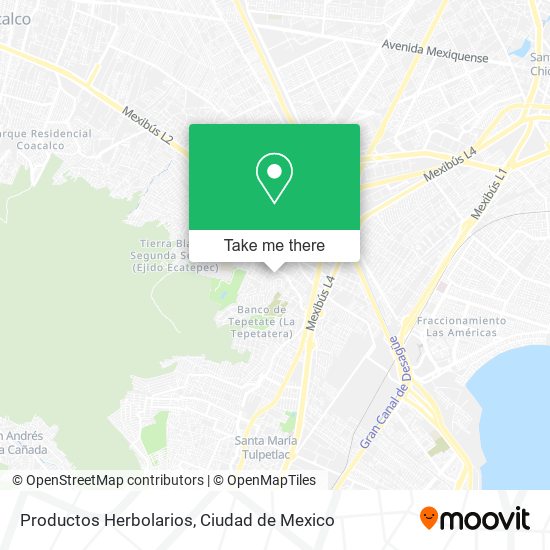 Productos Herbolarios map