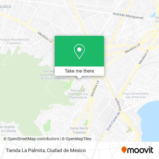 Mapa de Tienda La Palmita