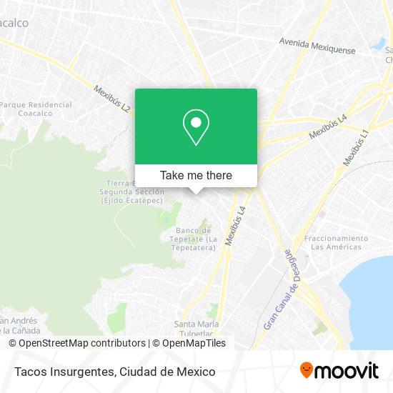 Tacos Insurgentes map