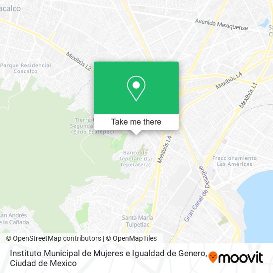 Instituto Municipal de Mujeres e Igualdad de Genero map