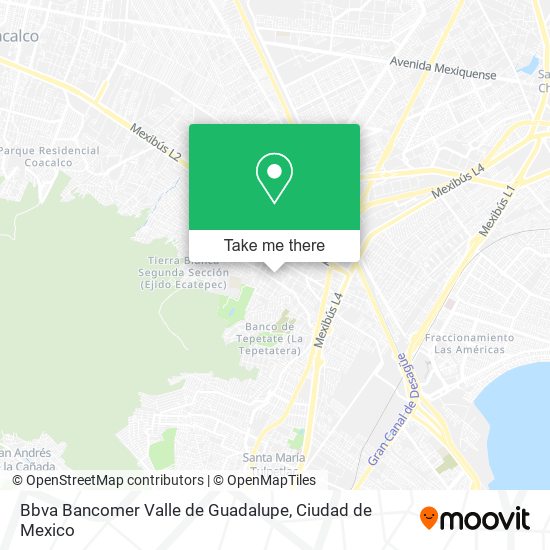 Bbva Bancomer Valle de Guadalupe map