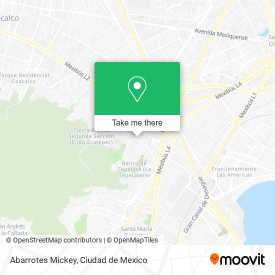Abarrotes Mickey map