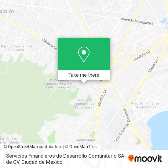 Servicios Financieros de Desarrollo Comunitario SA de CV map