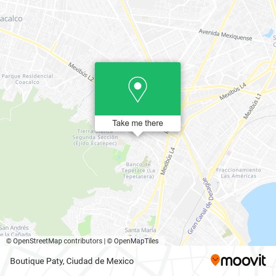 Mapa de Boutique Paty