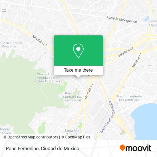 Pans Femenino map