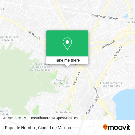Ropa de Hombre map