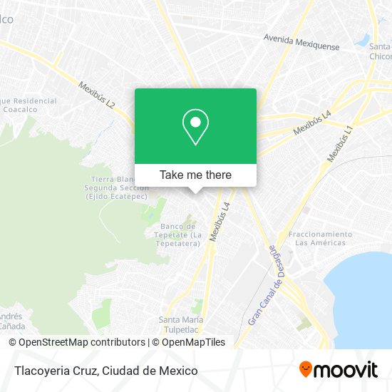 Mapa de Tlacoyeria Cruz