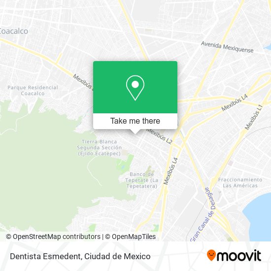 Mapa de Dentista Esmedent