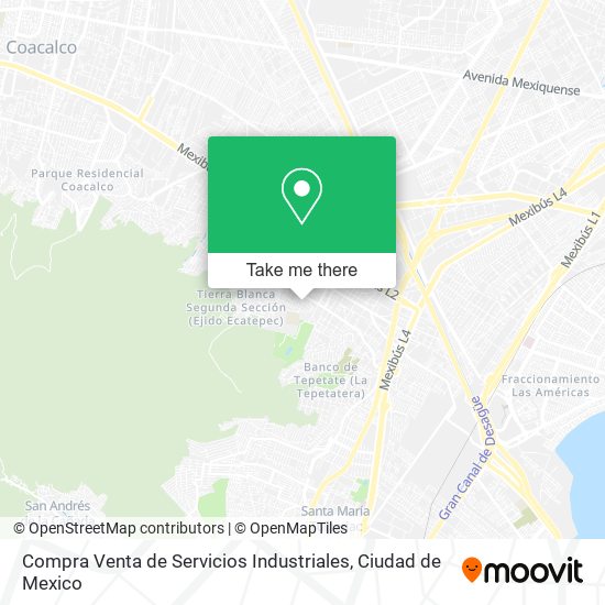 Compra Venta de Servicios Industriales map