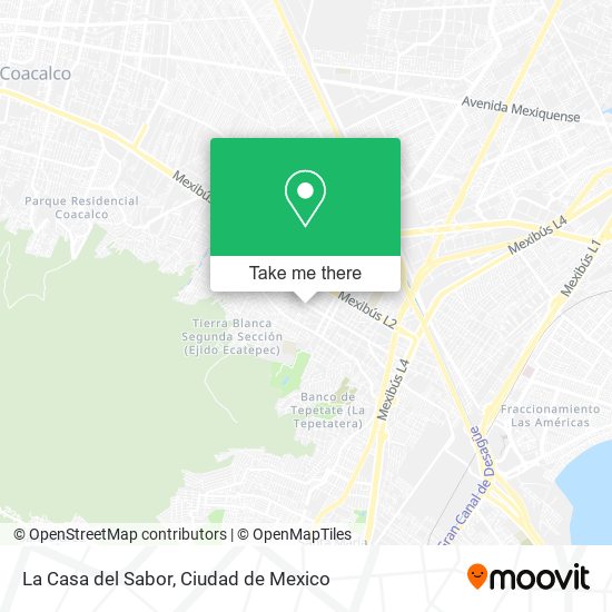 La Casa del Sabor map