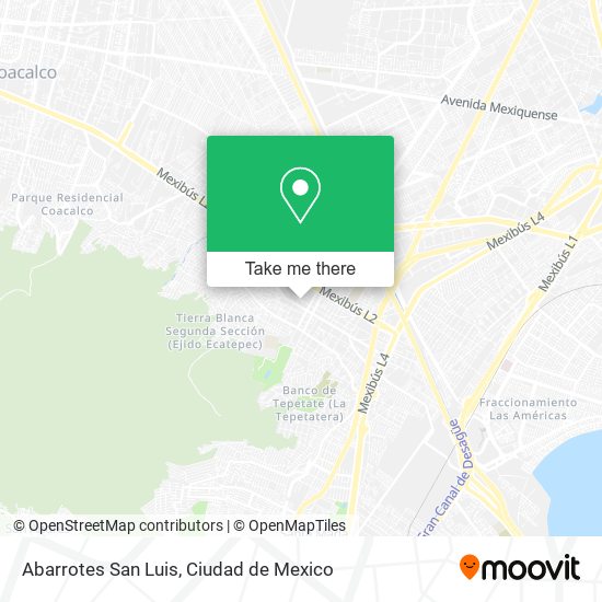 Abarrotes San Luis map