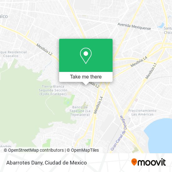 Abarrotes Dany map