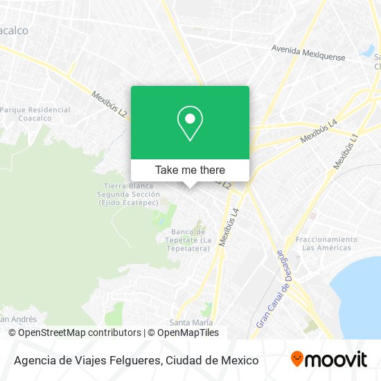 Agencia de Viajes Felgueres map