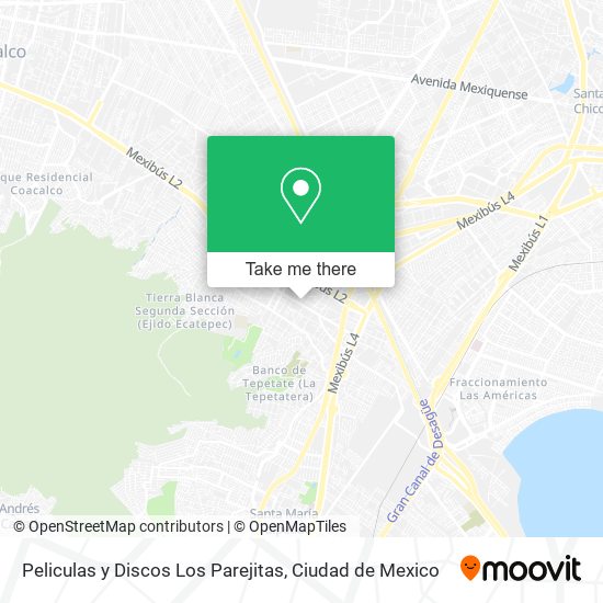 Mapa de Peliculas y Discos Los Parejitas