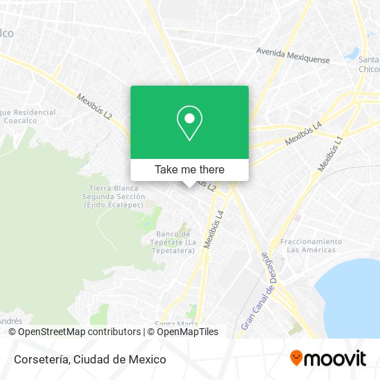 Corsetería map