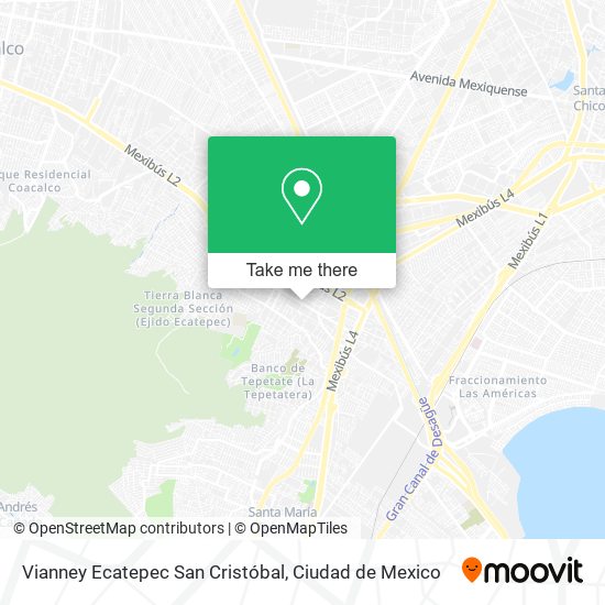 Vianney Ecatepec San Cristóbal map