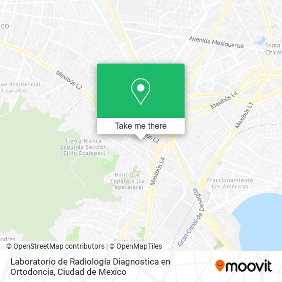 Laboratorio de Radiología Diagnostica en Ortodoncia map