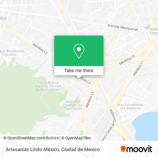 Artesanias Lindo México map