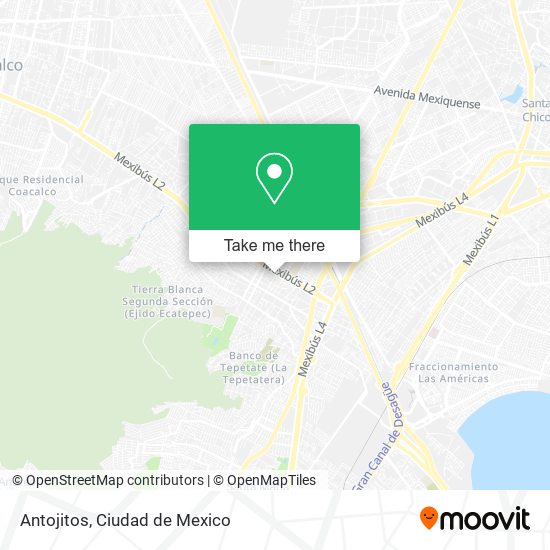 Antojitos map