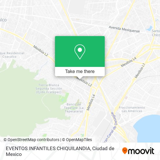 Mapa de EVENTOS INFANTILES CHIQUILANDIA
