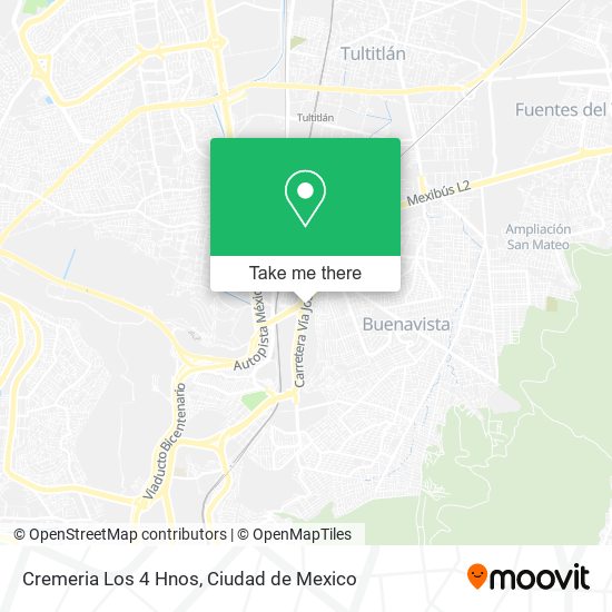 Cremeria Los 4 Hnos map
