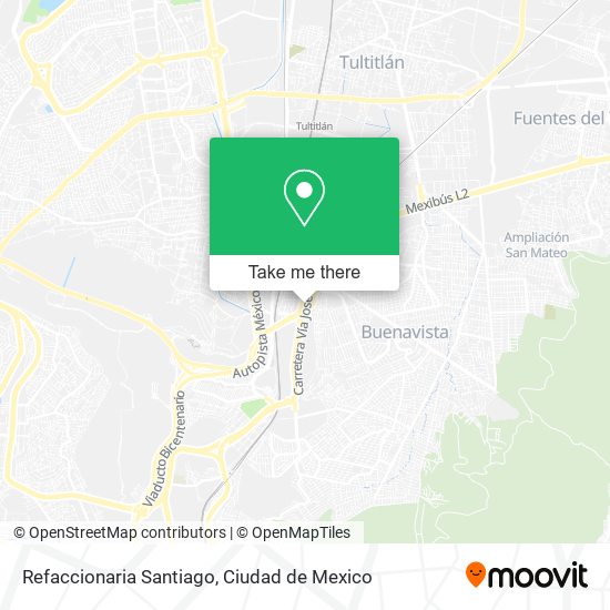 Refaccionaria Santiago map