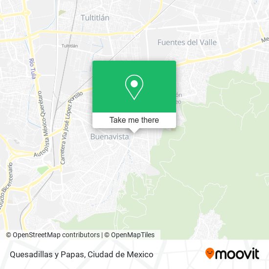 Mapa de Quesadillas y Papas