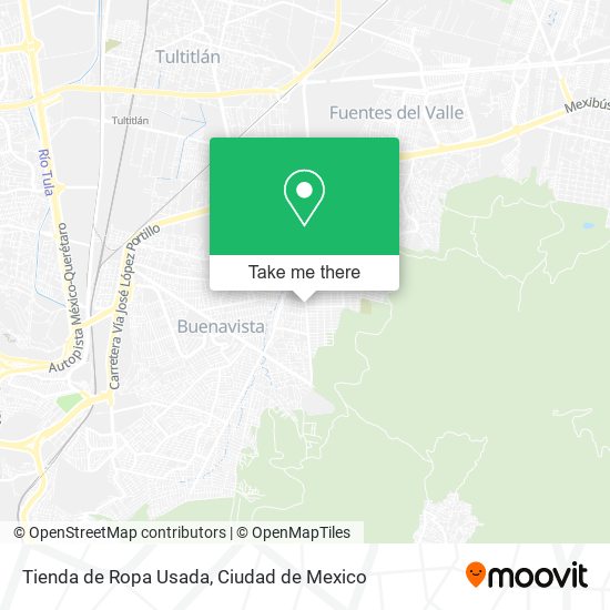 Mapa de Tienda de Ropa Usada