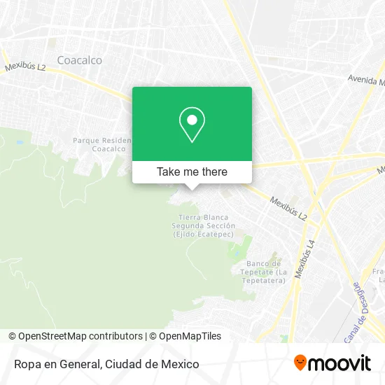 Ropa en General map