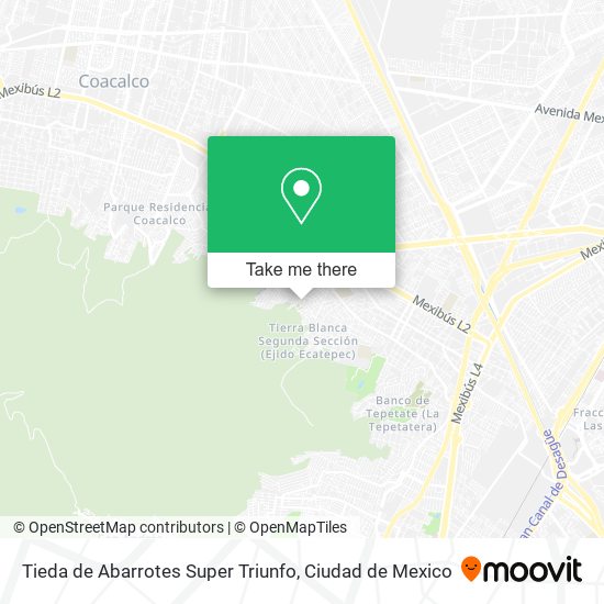 Tieda de Abarrotes Super Triunfo map