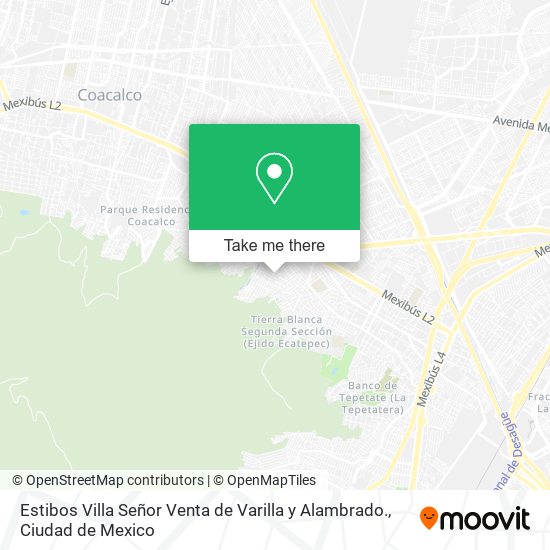 Estibos Villa Señor Venta de Varilla y Alambrado. map