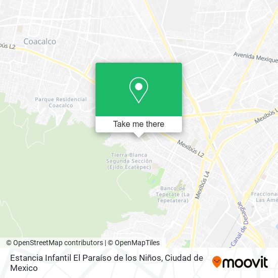 Mapa de Estancia Infantil El Paraíso de los Niños