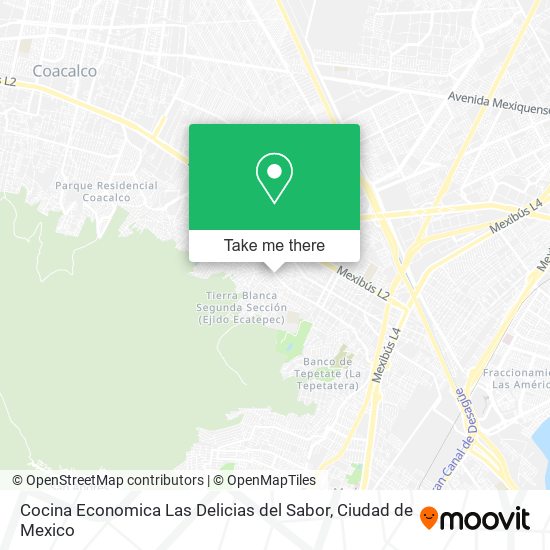 Mapa de Cocina Economica Las Delicias del Sabor