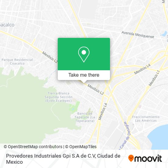 Provedores Industriales Gpi S.A de C.V map