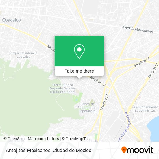 Antojitos Maxicanos map