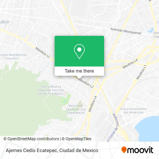 Ajemex Cedis Ecatepec map