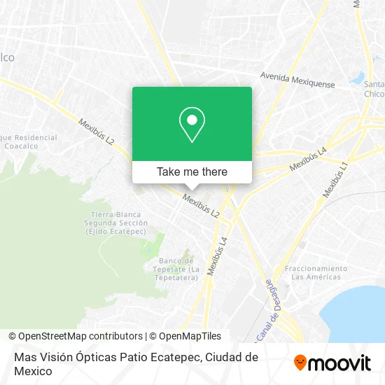 Mas Visión Ópticas Patio Ecatepec map