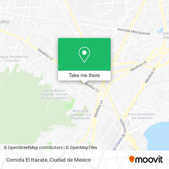 Comida El Itacate map