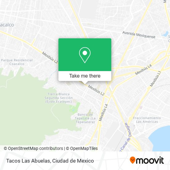 Tacos Las Abuelas map