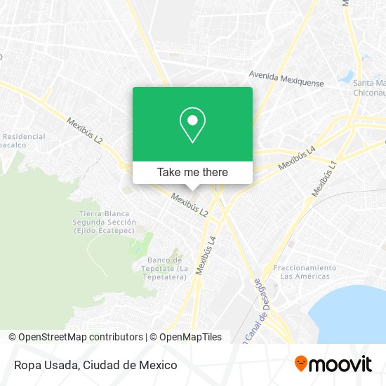 Ropa Usada map