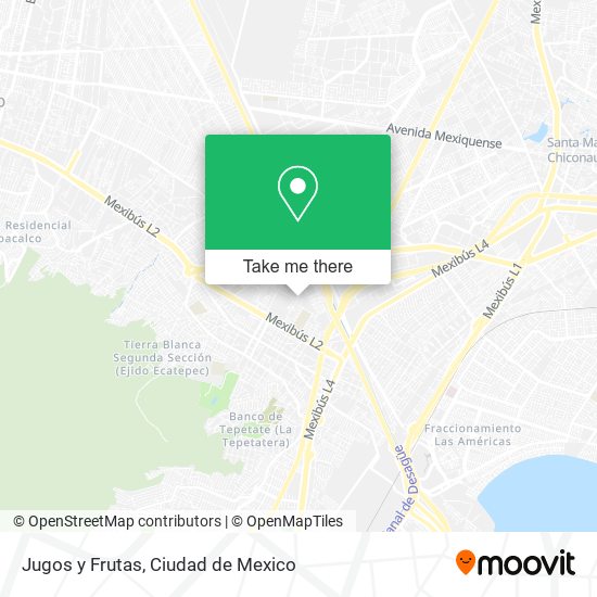 Mapa de Jugos y Frutas
