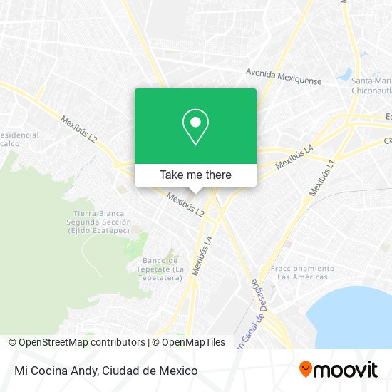Mi Cocina Andy map