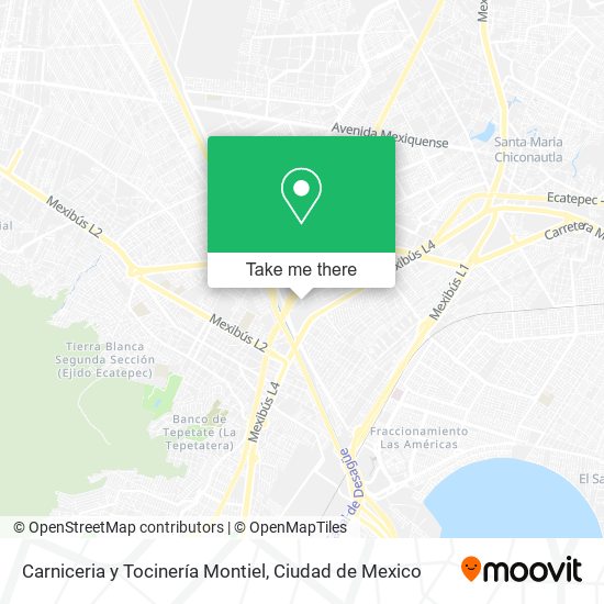 Mapa de Carniceria y Tocinería Montiel