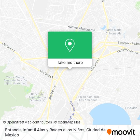 Estancia Infantil Alas y Raíces a los Niños map