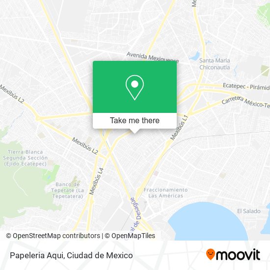 Mapa de Papeleria Aqui
