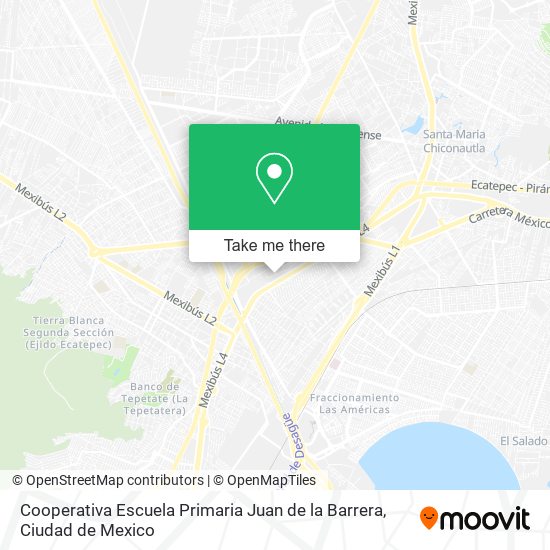 Cooperativa Escuela Primaria Juan de la Barrera map
