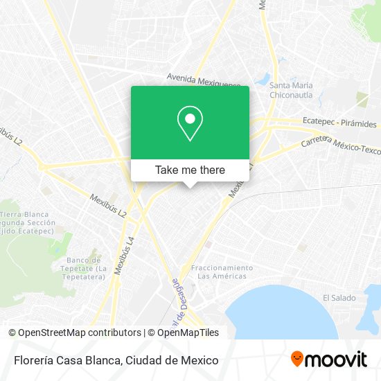 Florería Casa Blanca map