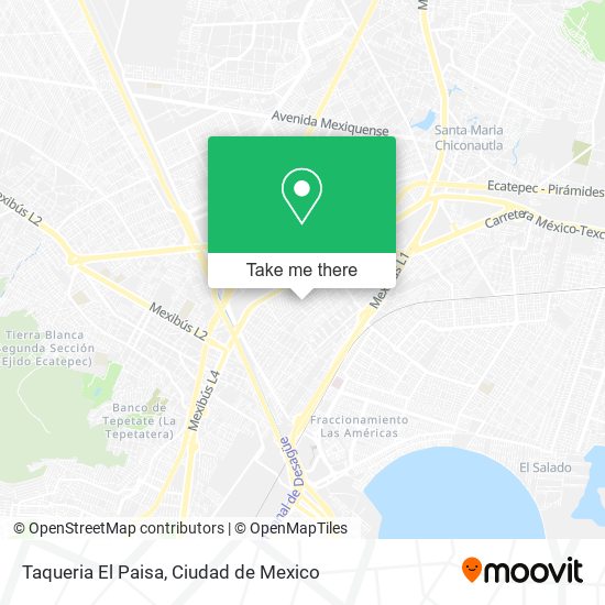 Taqueria El Paisa map