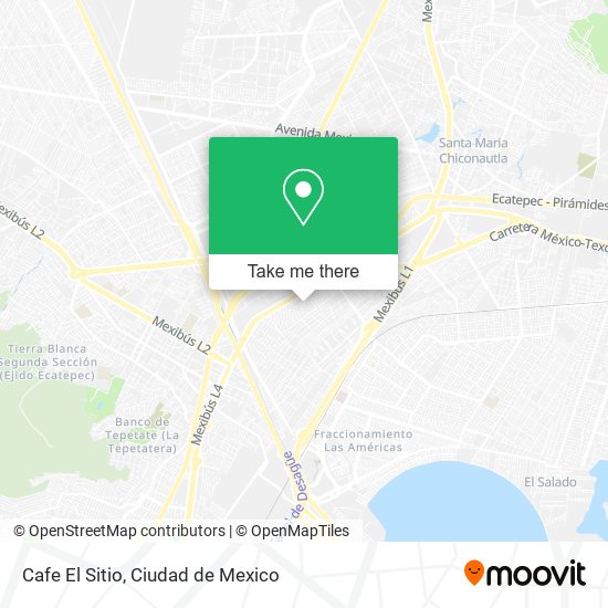 Cafe El Sitio map