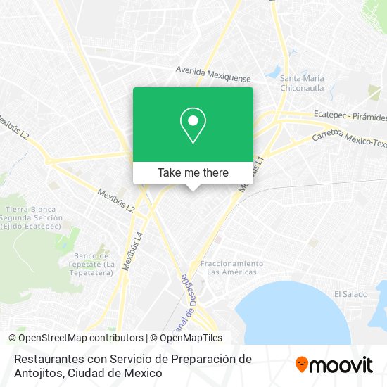 Restaurantes con Servicio de Preparación de Antojitos map